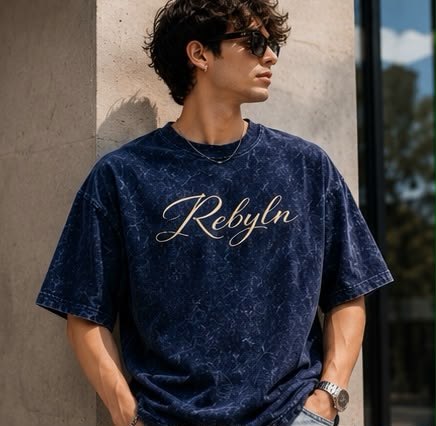 Bloom Printed Acid Wash